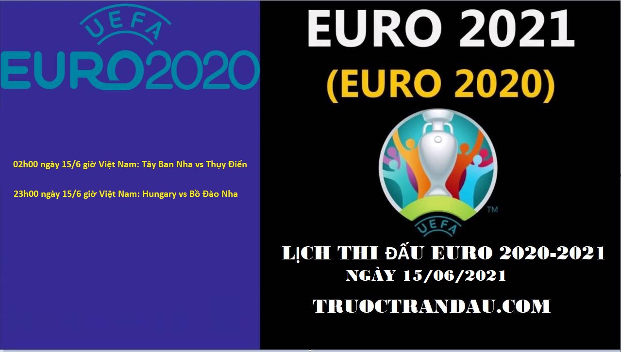 Lịch thi đấu Euro 2020 – 2021 hôm nay 15/6 giờ Việt Nam